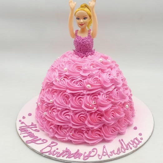 Pink Barbie Cake - 2 Kg
