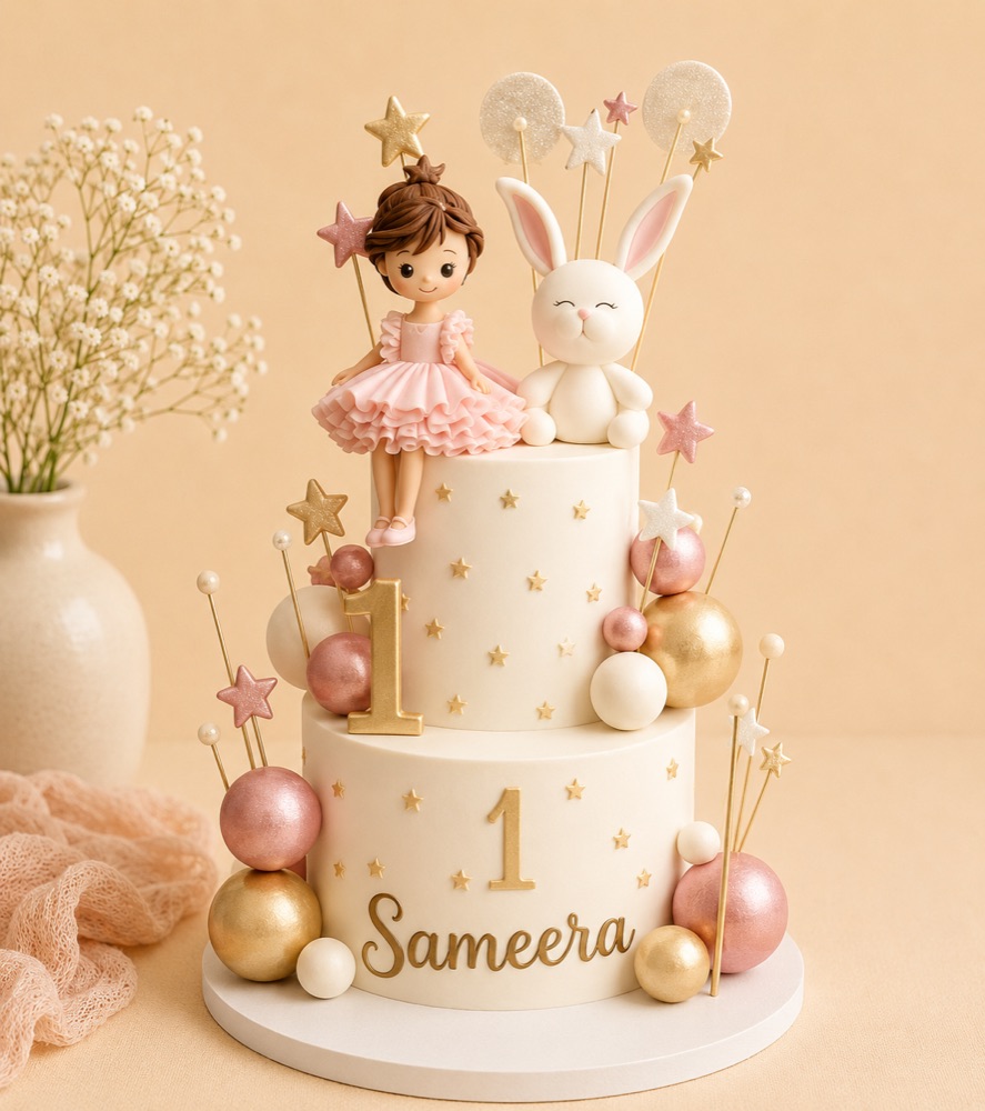 Personalised Princess Birthday Cake — Krispie's Hyderabad